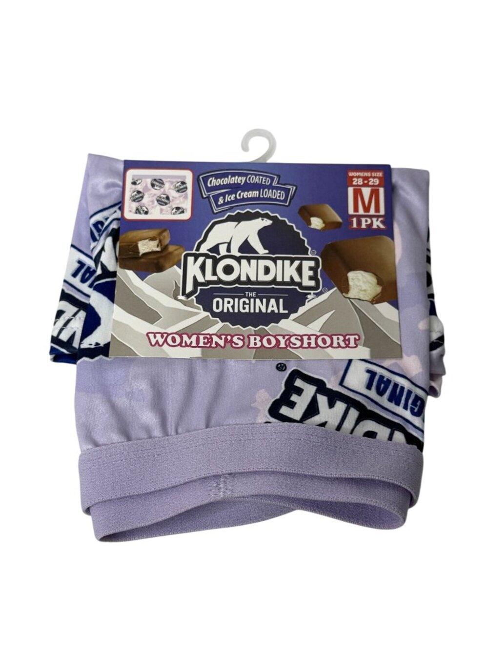 Klondike Ice Cream Boxer Shorts Women's Medium Graphic Lounge Sleep Shorts NWT